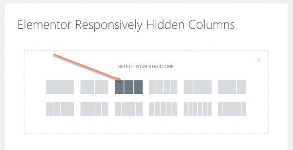 elementor responsive columns