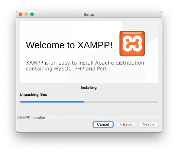 xampp install wordpress mac