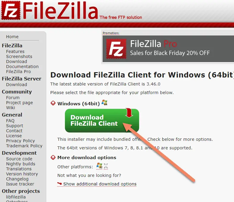free ftp client download for windows 7